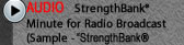 Sandra on radio with a StrengthBank® Minute